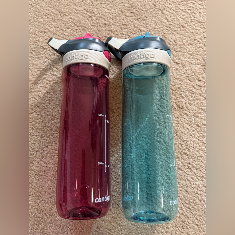 NEW Contigo Pink and Blue Water Bottles